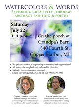 Art and Poetry July 22, 2023 1-4 pm